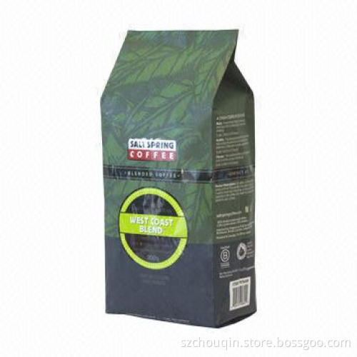 Side Gusset Plastic Coffee Bags with Valve